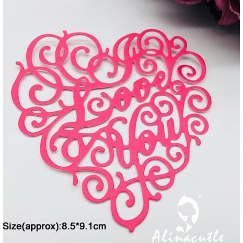 Metal Cutting die Cut ,Sweet Heart, Valentines Day DIY Scrapbooking Paper Craft Handmade Card Album AlinaCraft