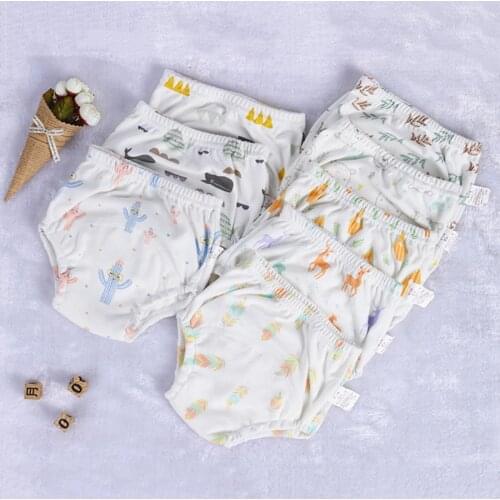 Baby Diapers Cotton Newborn Toddler Training Underwear Waterproof Cloth Diapers Washable Reusable 6 Layers Nappy Changing