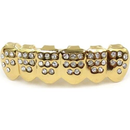 New Fshion Gold Silver Teeth Top Bottom Men Women Jewel