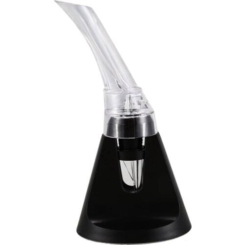 New Red Wine Aerator Glass Aerating Decanter Pourer Box Stand Set
