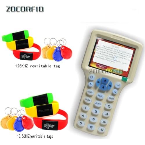 Original FURUI RFID Copier Writer Readers Duplicator 125KHz 13.56MHz USB Programmer NFC Smart 10 Frequency IC Decoder