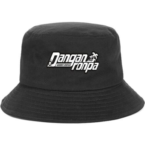 Anime Danganronpa Bucket Hat teenager Outdoor Summer Hip Hop Beach Sun Caps unisex Streetwear Chapeau Caps Fisherman Caps
