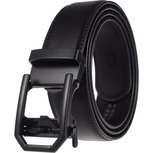 Fashion Brand Belt Men Top Quality Genuine Luxury Leather Belts for Men,Strap Male Businessmen Metal Automatic Buckle 3.5cm Belt