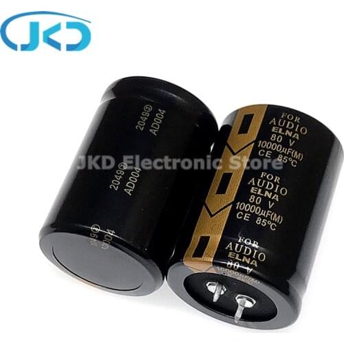 2PCS NEW ELNA FOR AUDIO 80V10000UF 35X50mm LAO series Supercapacitor 80V 10000UF Hifi For Filter Amplifier 10000UF/80V