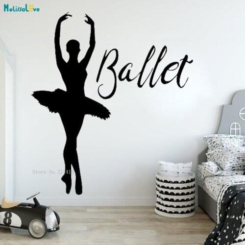 Dancing Ballet Wall Decals The Dance Of The Amazing World Home Décor Girls Baby Room Murals Removable Unique Gift Cute YT4024