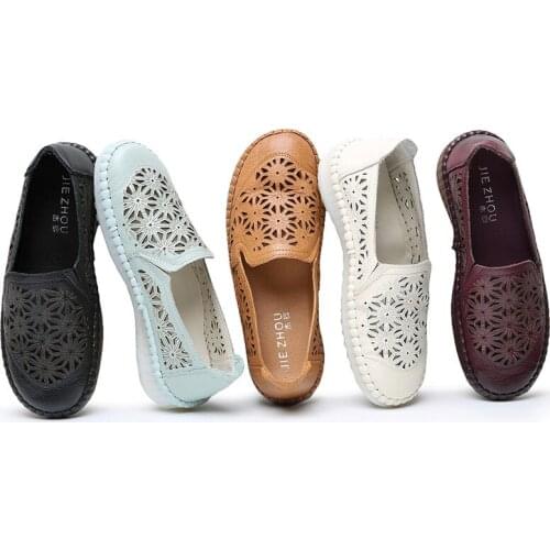 Women shoes Loafers women flats moccasins Shoes Woman Genuine Leather shoes Flats Slip On Womens Flat Shoes zapatos mujer