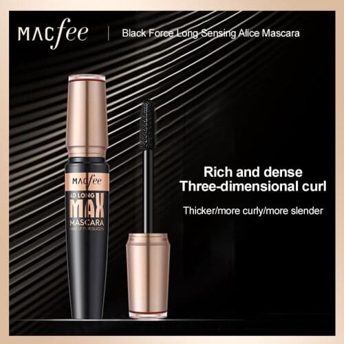 1pc Black Silk Fiber Lash Mascara Waterproof Quick Drying Eyelash Extension Thick Lengthening Eye Lashes Cosmetics with Brush