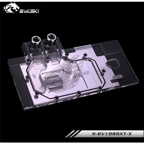 Bykski GPU Water Block For Gigabyte GTX 1080 Xtreme Gaming,AORUS GTX 1070Ti 8G ,Full Cover Graphics Card Cooler,N-GV1080XT-X