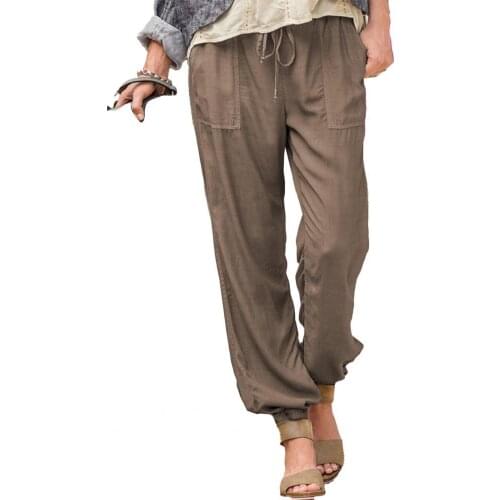 Women Trousers Flexible Beam Small Feet Cotton Women Streetwear Easy-matching High Waist Clothing Pencil Pants for Summer 2021