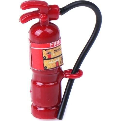 1:12 Miniature Dollhouse Fire Extinguisher Play Doll House Furniture Decor Accessories Cute Mini Toys