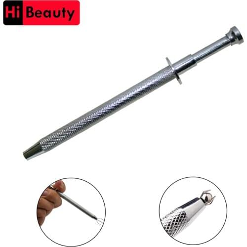 1PC Stainless Steel Sterile Catch Beads Fetch Balls Navel Forceps Clamp Plier Ear Nose Piercing Tools Tattoo Piercing Supply