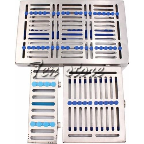 1pcs Dental Sterilization Rack Surgical Autoclavable Sterilization Box Dental Cassette File Burs Disinfection Tray Dentist Tools