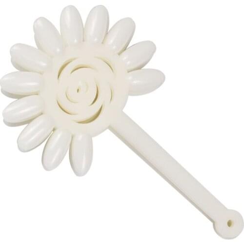 10 x12 Natural color False Nail Art Board Tips Stick Polish Foldable Display Practice Fan