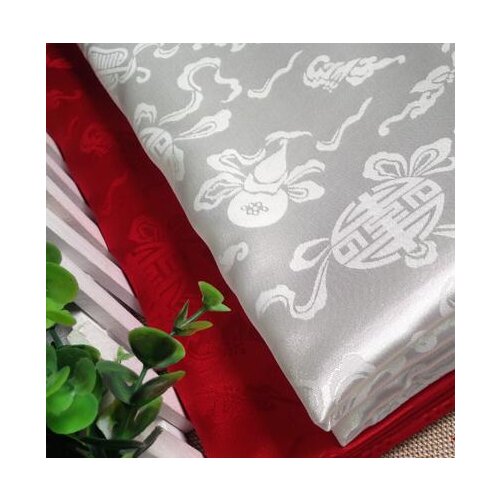 120cm*100cm Antique silk satin brocade cloth gourd supersoft fashion clothes costume dress fabric apparel brocade fabric