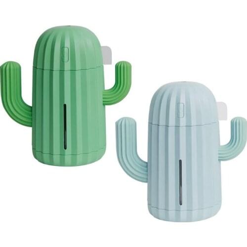 2021 New Cactus Shape Large Capacity Portable Desktop Air Humidifier USB Mist Maker Aroma