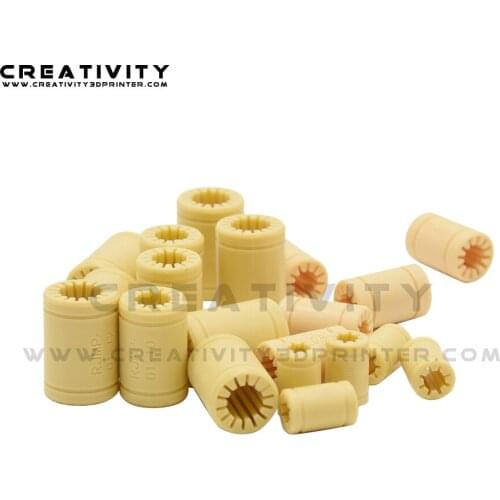 4pcs 3D Printer Solid Plasticr Bearing ID 6/8/10/12mm shaft Igus Drylin RJMP-01-06 RJMP-01-08 RJMP-01-10 RJMP-01-12