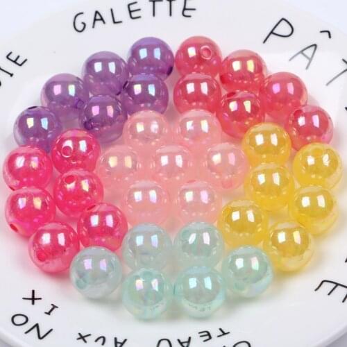 16mm Acrylic colorful translucent round beads plastic Beads for DIY, head-wear accessories childrens bracelet beads jewelry