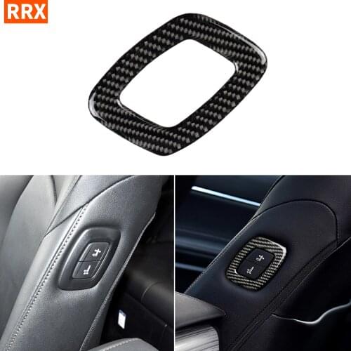 For Toyota Camry XV70 8th LE XLE V6 GA-K 2018-up Accessories Seat Adjustment Button Switch Carbon Modified Interior Sticker
