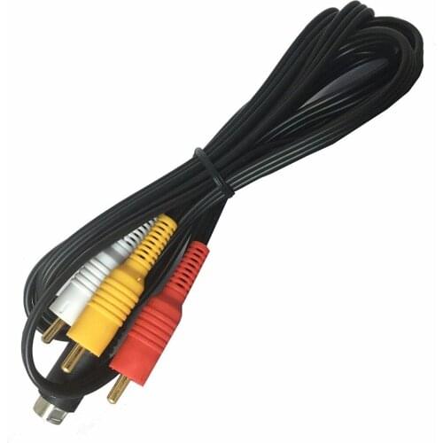 Audio Video AV Cable for Sega Saturn A/V 1.8m 6ft Feet RCA Connection Cord 10pin