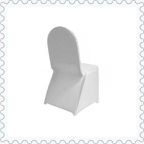 Free Shipping 100 Premium white Spandex lycra spandex white chair covers