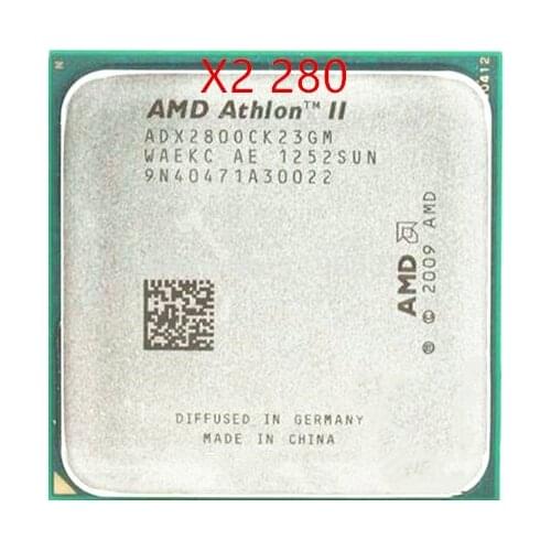 Free shipping AMD Athlon II X2 280 3.6GHz AM3 938-pin Processor 65W Dual-Core 2M Cache 45nm Desktop CPU