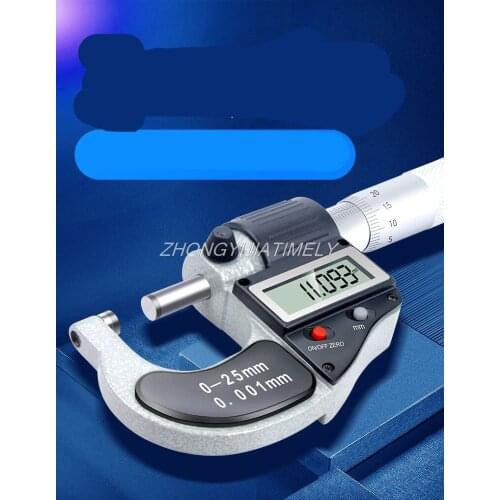 Digital display micrometer, high precision digital micrometer, 0.001 spiral micrometer, measuring tool