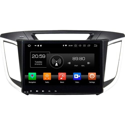 IPS Screen 4GB+32GB 10.1" Octa Core Android 8.0 Car Radio DVD Player for Hyundai creta ix25 2014 2015 2016 GPS WIFI Bluetooth