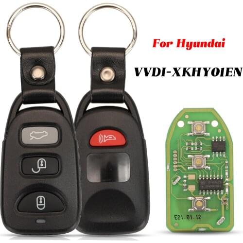 Jingyuqin 3+1 Buttons XKHY01EN VVDI Key Tool Xhorse For Hyundai Wire Universal Remote Key English Version Working