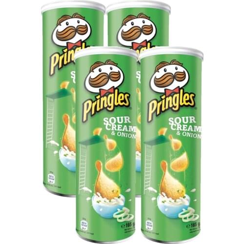 Pringles Sour Cream & Onion (4x165g)