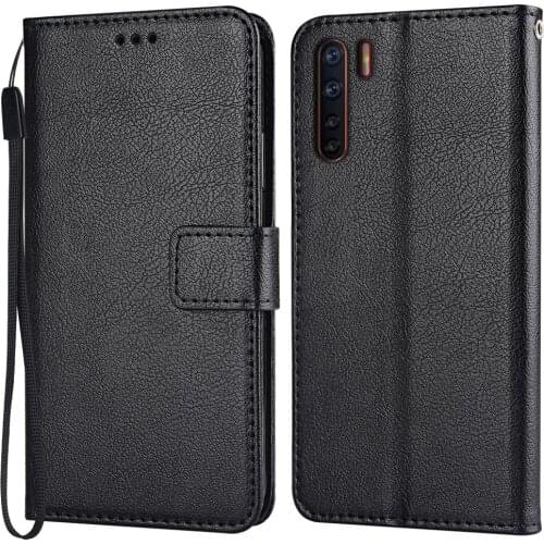 Flip Leather Case for OPPO F15 Case Classic Wallet Phone Case for OPPO F15 Funda on F15 Back Cover Soft Coque