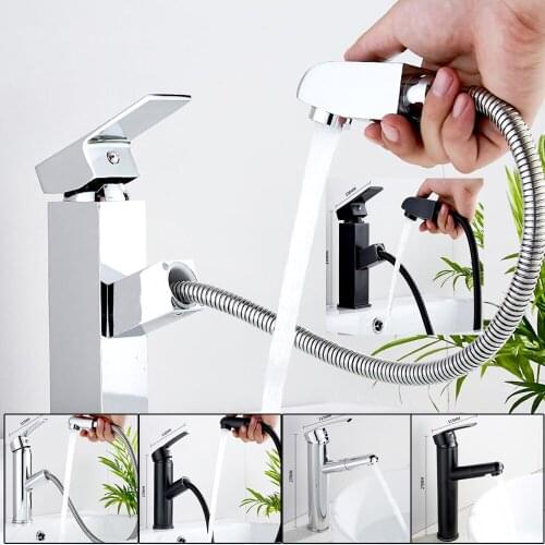Kitchen Faucet Bathroom Basin Faucet Single Handle Single Hole Mixer Tap Deck Mounted Hot And Cold Tap Sink Brass Faucet