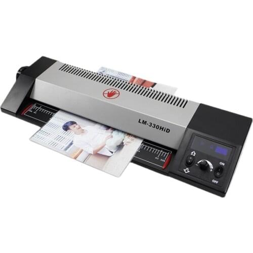 LM-330HiD Laminator A3 A4 Document Commercial Office Laminating Machine Photo Gluing Machine Hot and Cold Mounting
