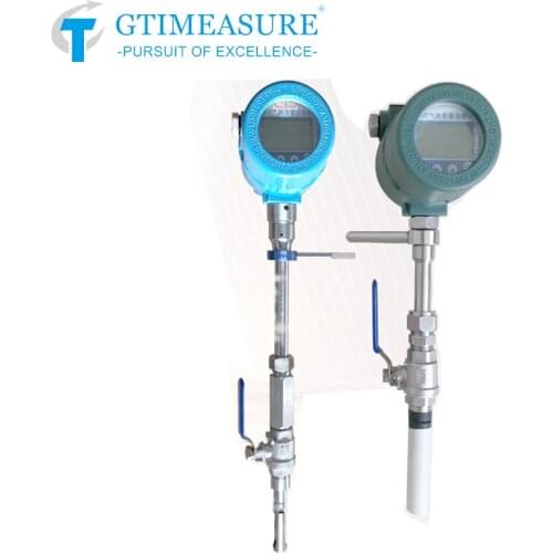 Thermal Gas Mass Flow Meter Micro Flowmeter For Natural Liquefied Gas Nitrogen Biogas Insert Pipeline