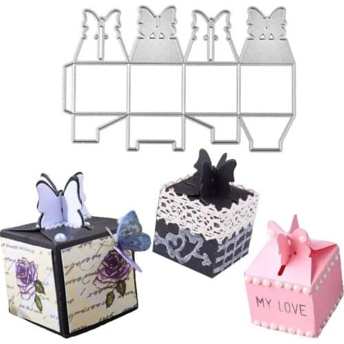 Butterfly Box Metal Cutting Dies for Scrapbooking Handmade Mold Cut Stencil New 2021 DIY Card Make Mould Model Craft Decoration