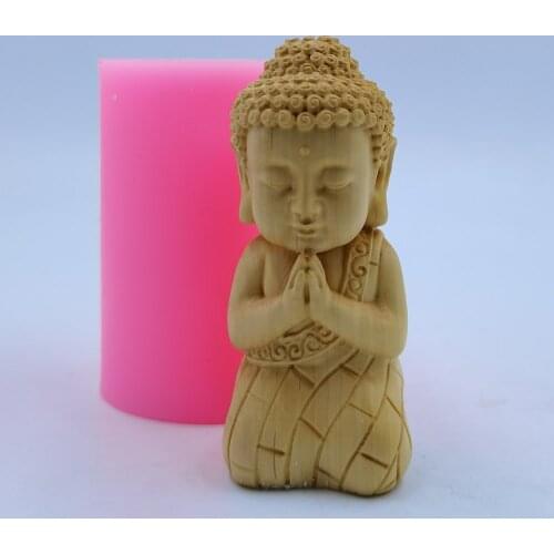 Upgraded Version Buddha Mold Handcrafted Candle Mould Resin Decorations Molds Gypsum Concrete Crafts Silicone Moulds