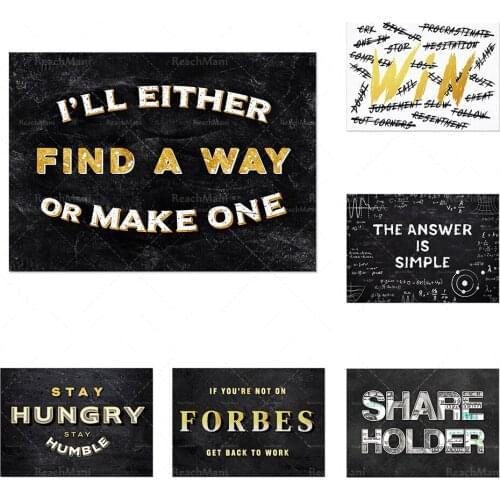 Motivation / Inspiring Canvas-Quote Wall Art Bureau / Décor à la maison