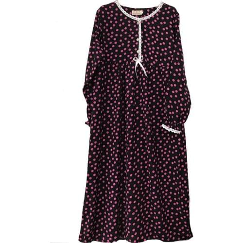 Nightdress for women Extra long nightgown Cotton silk Long dress