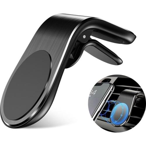 New Arrival Metal Magnetic Car Phone Holder Stand For iphone Samsung Xiaomi Car Air Vent Magnet Stand in Car GPS Mount Holder