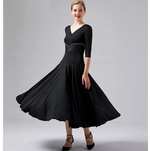 Waltz dance dresses standard ballroom dress women Red tango dress for ballroom dancing waltz dress blue Splicing long dress