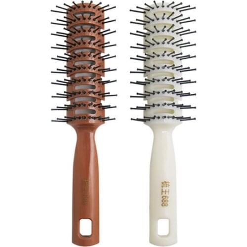 Professional Haircut Styling Tool Massage Comb Reduce Hair Loss Comb Salon Non-slip Plastic Handle for Men Styling Comb