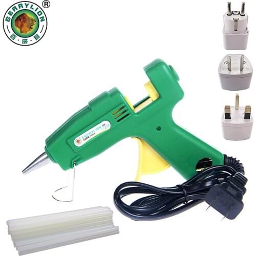 Professional Hot Glue Gun 20W Hot Melt Silicone Glue Gun Repair Heat Tool With 10pcs Hot Melt Glue Sticks
