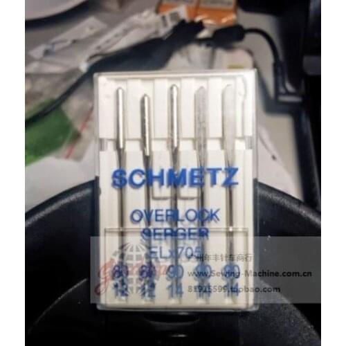 Singer ELx705 / 1x 5 Nadeln # 80/12 1x 5 Nadeln # 90/14 needle Schmetz Overlock/Coverstich for BabyLock, Gritzner, Pfaff, elna
