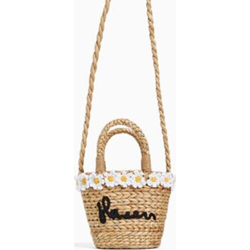 New shoulder bag fresh small daisy woven straw bag fashion flower portable diagonal bag hoist grass bag