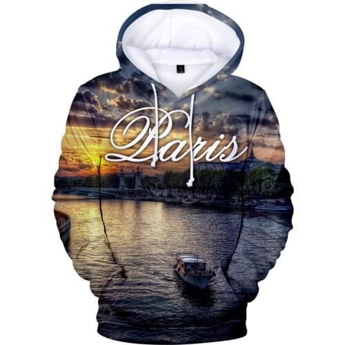 Paris Street View Print Fashion Hip Hop 3d Hoodies Sweatshirt Men Women Hoodie Tops Casual Long Sleeve Harajuku Hooded Pullovers