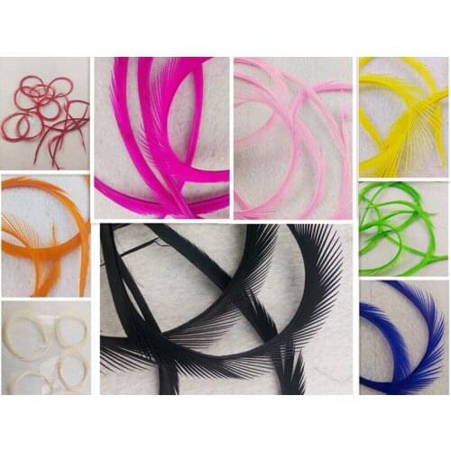 High quality wholesale 10pcs natural Wild goose silk edge feathers 10-15cm/4-6inch Decorative diy collect Accessories