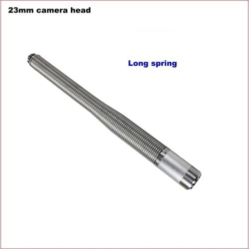 WOPSON Diameter 23mm camera head Long spring 23mm Stainless Steel Industrial Pipeline sewer pipe Endoscope Camera Head water