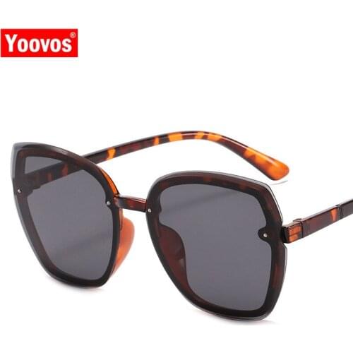 Yoovos 2021 Women Sunglasses Square Sun Glasses For Women Retro Glasses Brand Designer Sunglasses Big Frame Women Eyeglasses