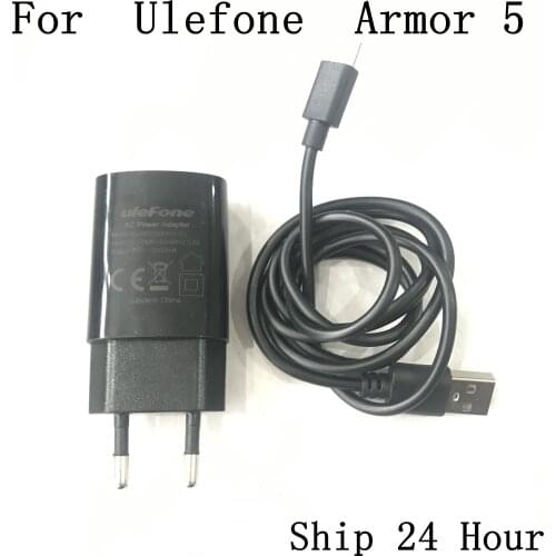 Ulefone Armor 5 Used Travel Charger + USB Cable USB Line For Ulefone Armor 5 Repair Fixing Part Replacement