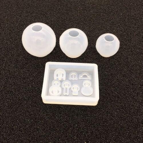 1 Set New Ball Pendant Resin Mold Universal Ball Shape Silicone Epoxy Mold DIY Jewelry Crystal Making Tool Decoration Crafts