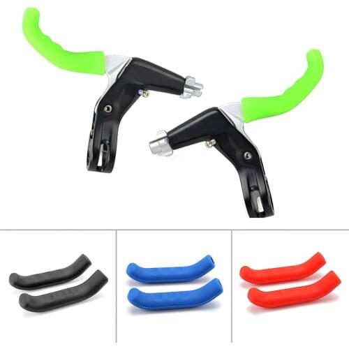 1 Pair Bicycle Brake Silicone Sleeve Bike Brake Handle Cover Universal Type Brake Lever Protection Covers Cycling Accessory